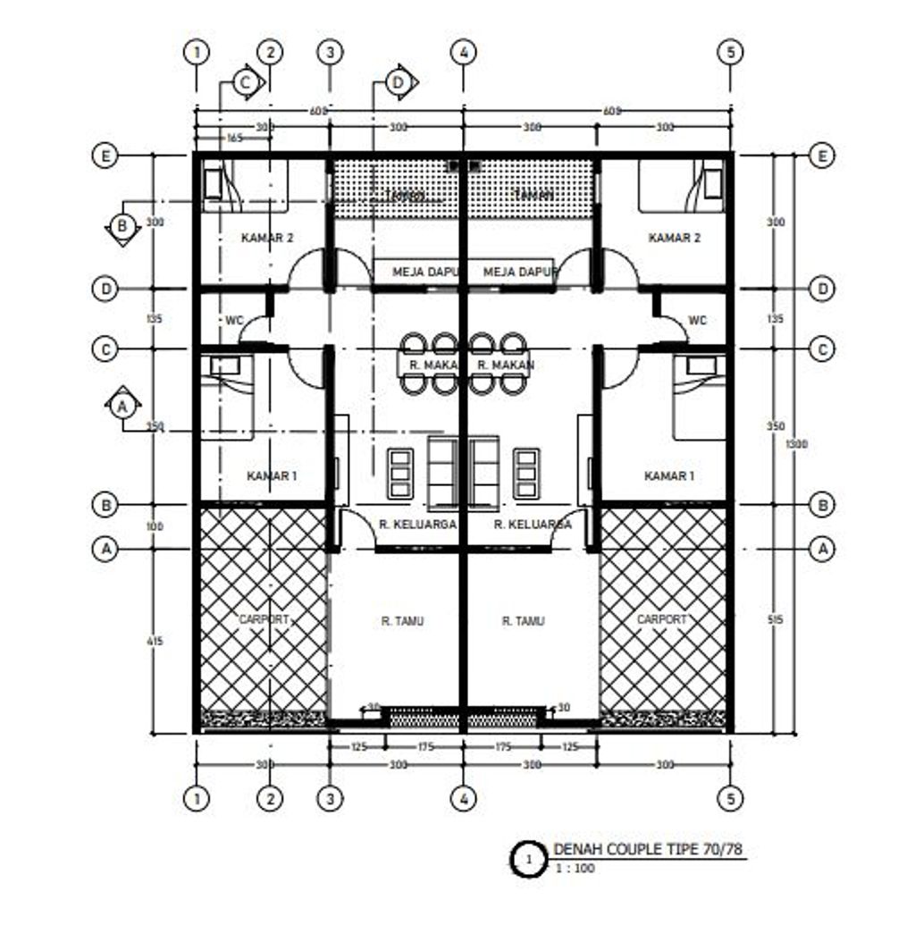 foto denah rumah tipe 36 perumahan ANINDYA RESIDENCE 7