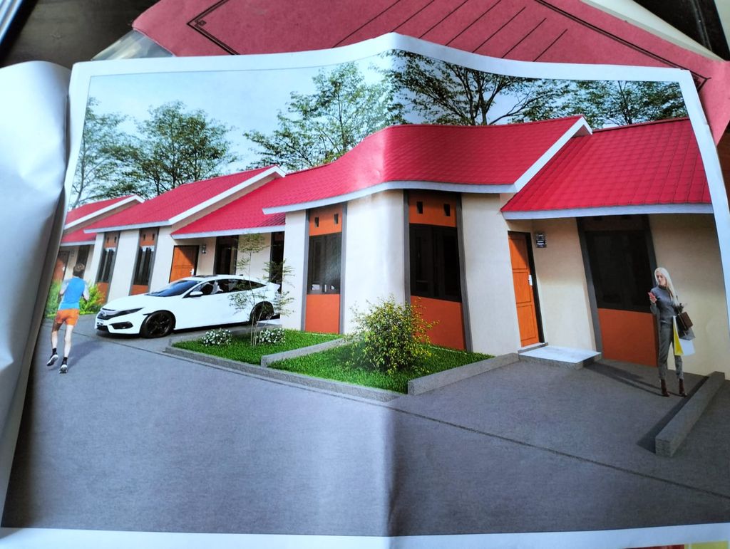 foto tampak rumah tipe 36 perumahan MAKKARAENG RESIDENCE