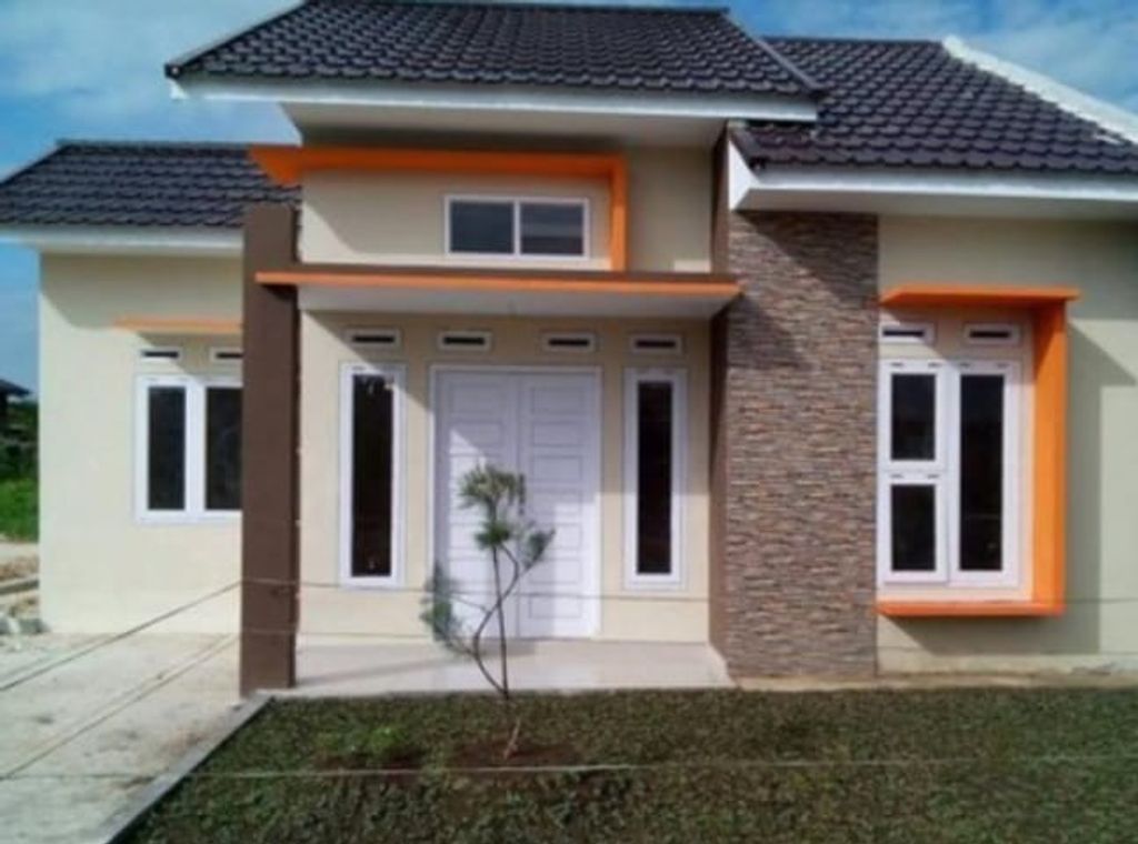 foto tampak rumah tipe 45/90 perumahan PESONA SITUSARI INDAH