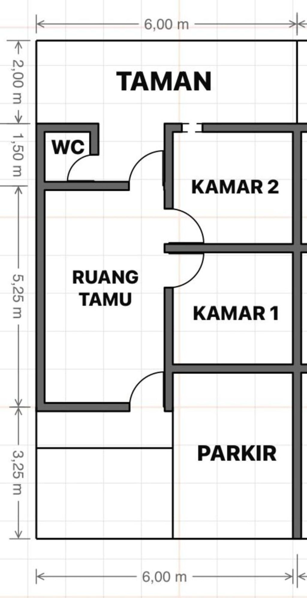 foto denah rumah tipe 36 perumahan BUKIT SAVARAZ