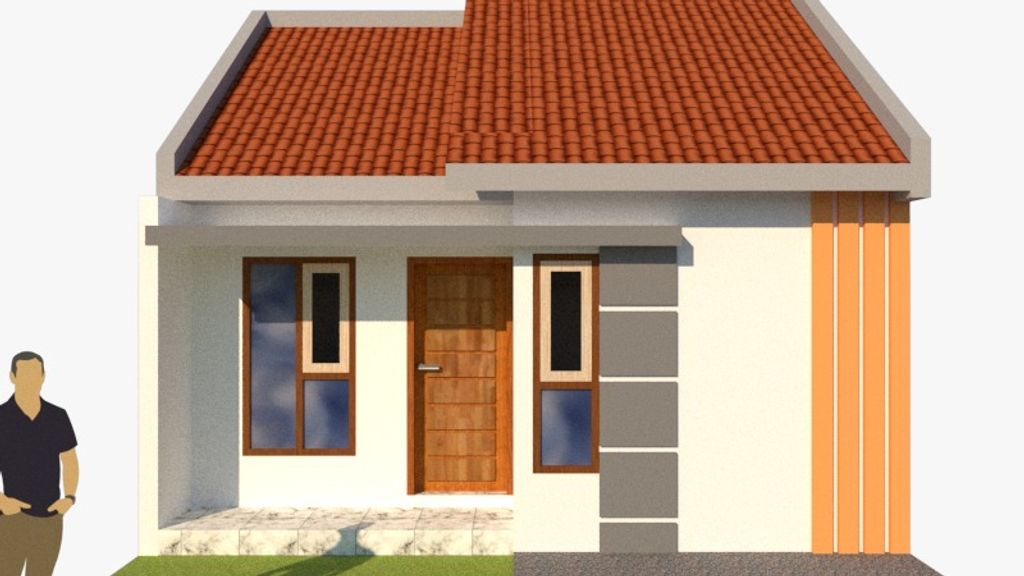 foto tampak rumah tipe 33 perumahan TAMAN MAHKOTA RAYA