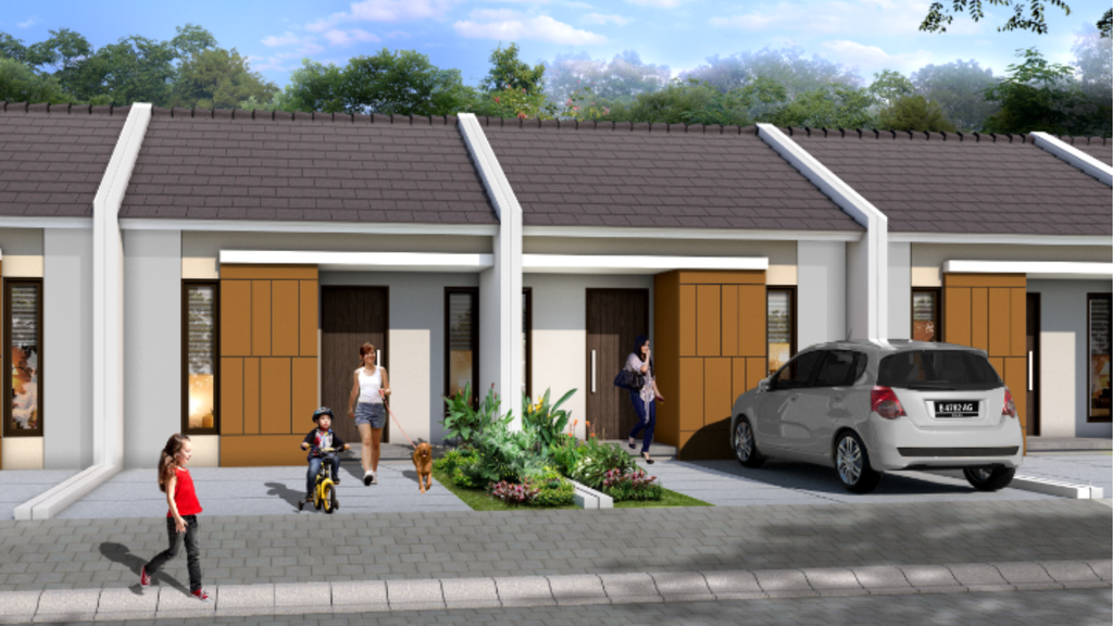 foto tampak rumah tipe LACEWOOD perumahan IMPERIAL WOOD