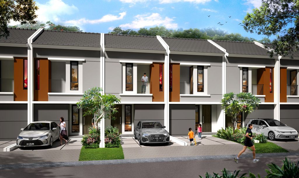 foto tampak rumah tipe CHERRY perumahan IMPERIAL WOOD