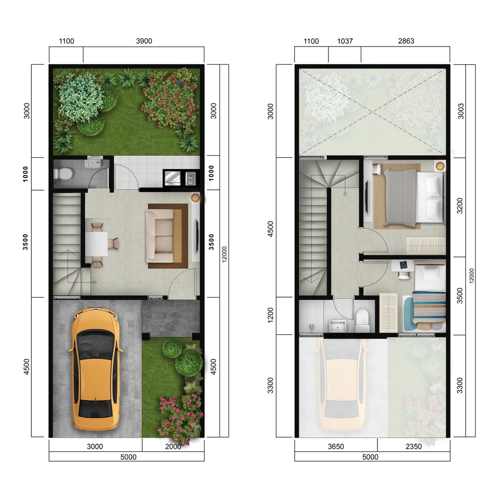 foto denah rumah tipe GRAND LUNARIA perumahan IMPERIAL VIEW