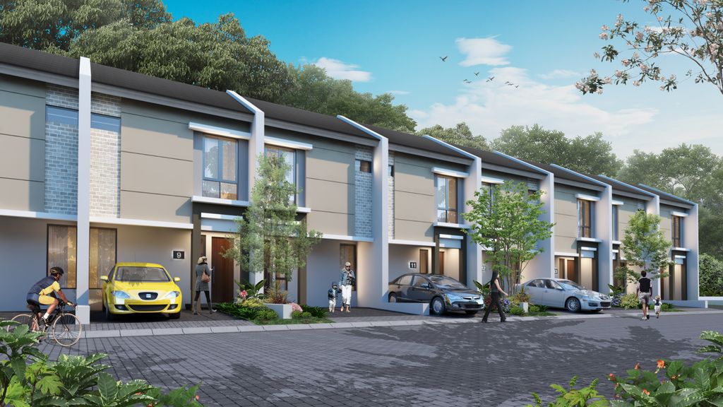 foto tampak rumah tipe LUNARIA perumahan IMPERIAL VIEW