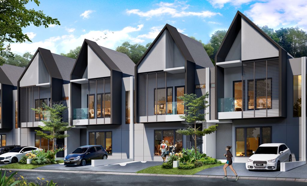 foto tampak rumah tipe MAPLE perumahan IMPERIAL SPRING