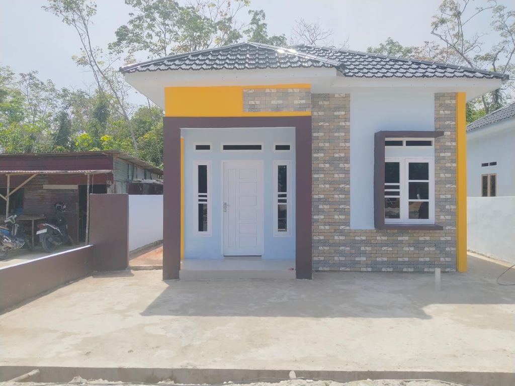 foto tampak rumah tipe 36 perumahan GIBRAN LANGIT BIRU