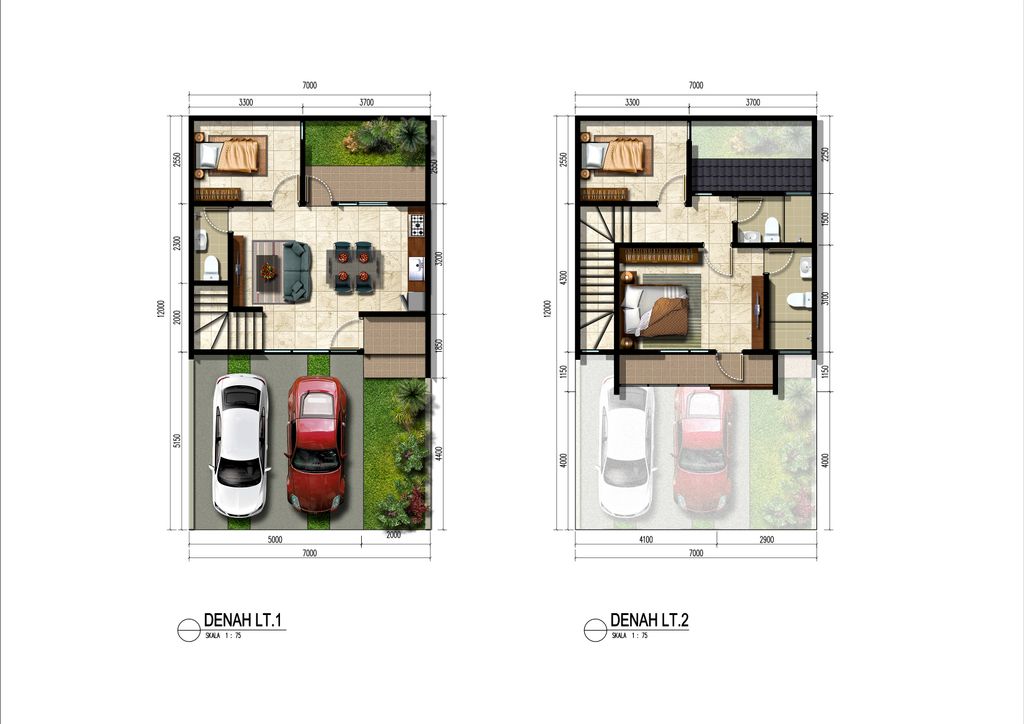 foto denah rumah tipe MAPLE perumahan IMPERIAL SPRING