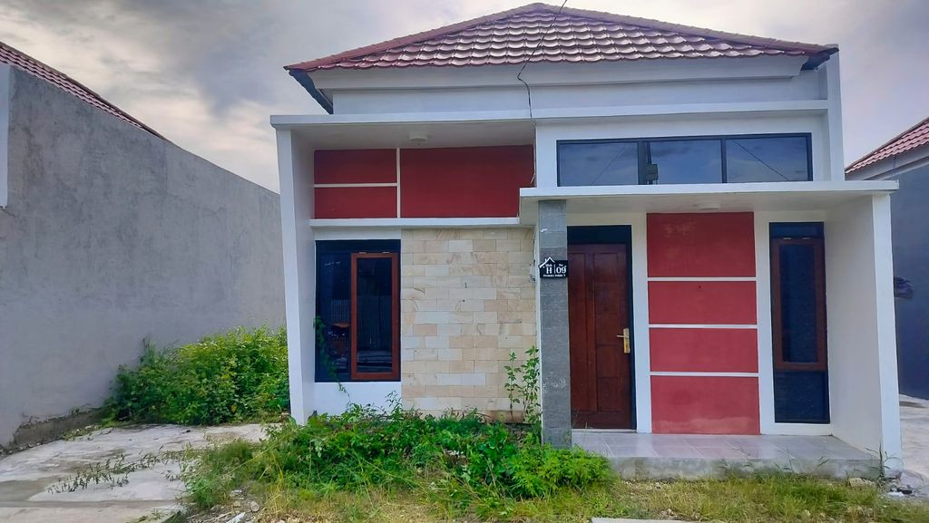 foto tampak rumah tipe 45 perumahan PERMATA INDAH 3 TAHAP 3