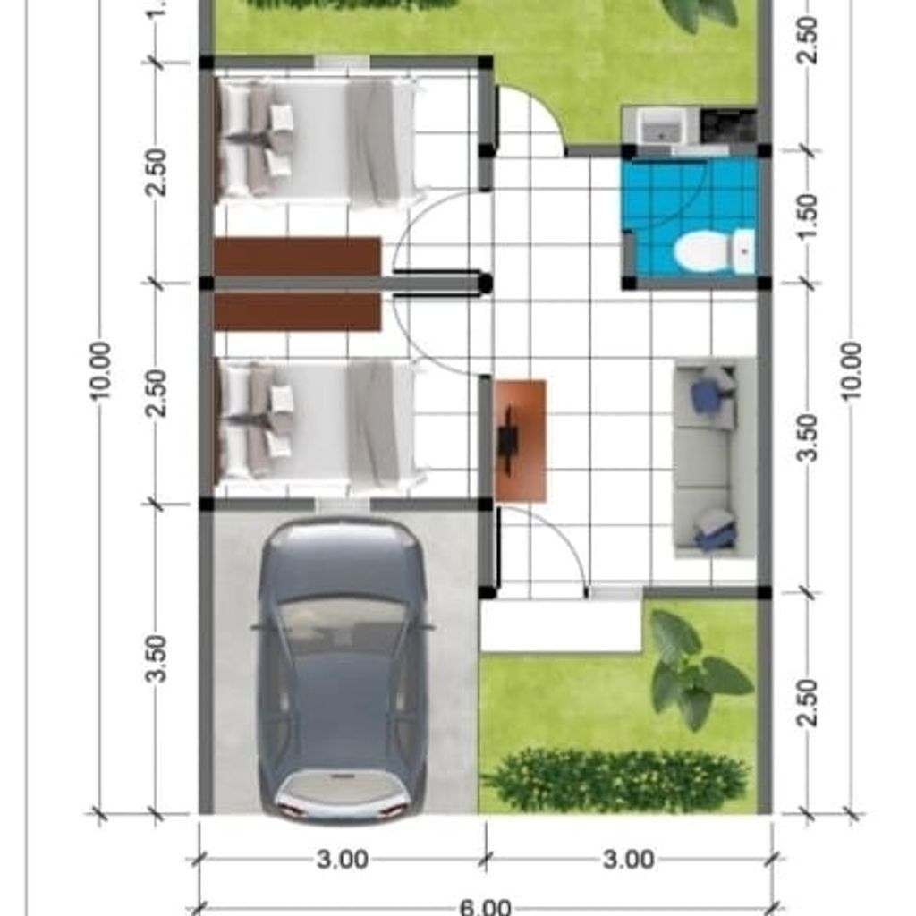 foto denah rumah tipe 30 perumahan asteria town village