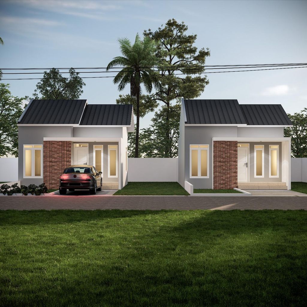 foto tampak rumah tipe MMK (subsidi) perumahan MK Land