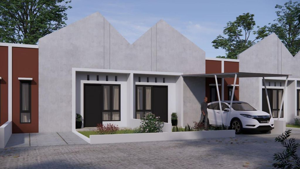 foto tampak rumah tipe 36 perumahan MUTIARA MAIWA RESIDENCE