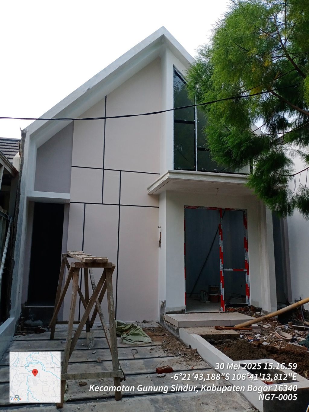 foto tampak rumah tipe NG7-0005 perumahan SERPONG NATURA CITY