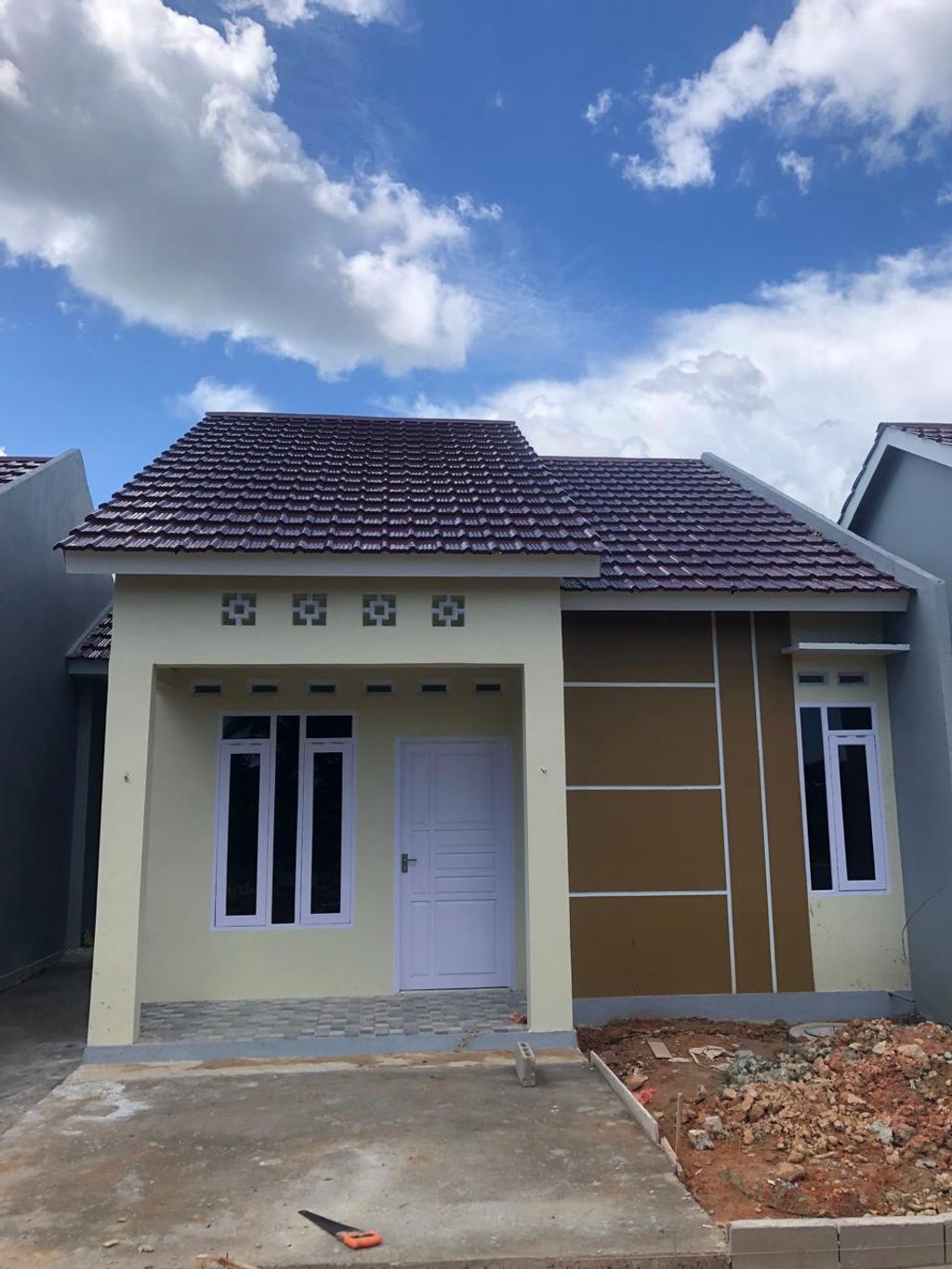 foto tampak rumah tipe 36 perumahan MITRA MANDIRI 4