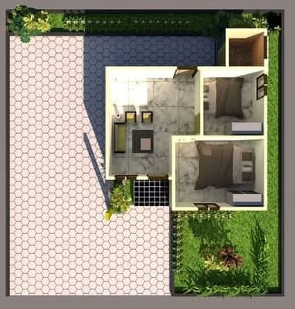 foto denah rumah tipe T36/120 Std perumahan GREEN MELATI