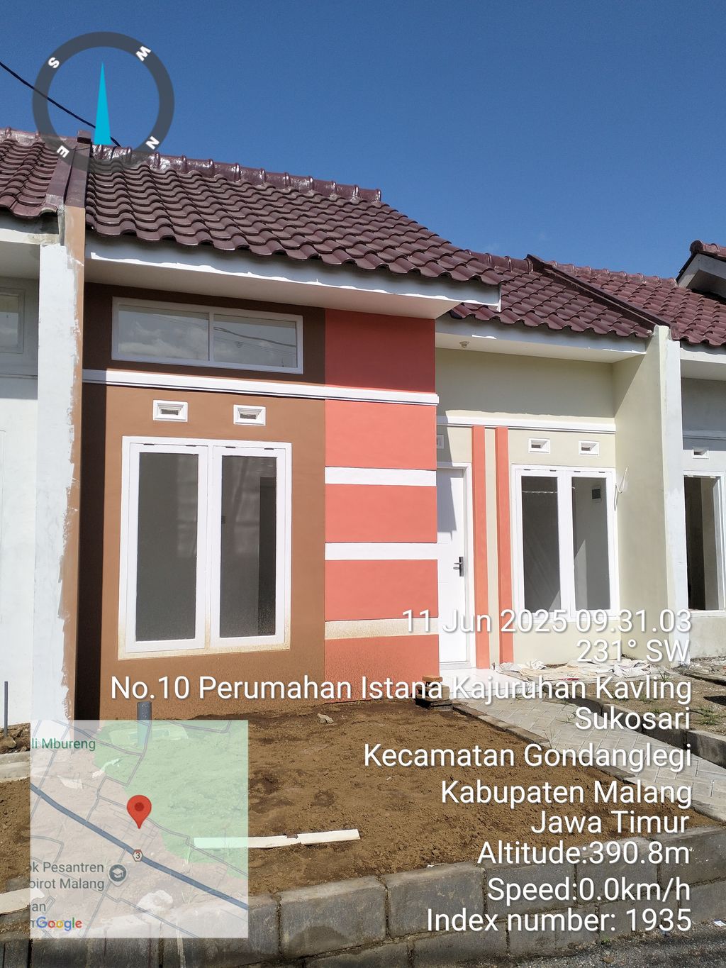 foto tampak rumah tipe 23 perumahan ISTANA KANJURUHAN PENGEMBANGAN IV