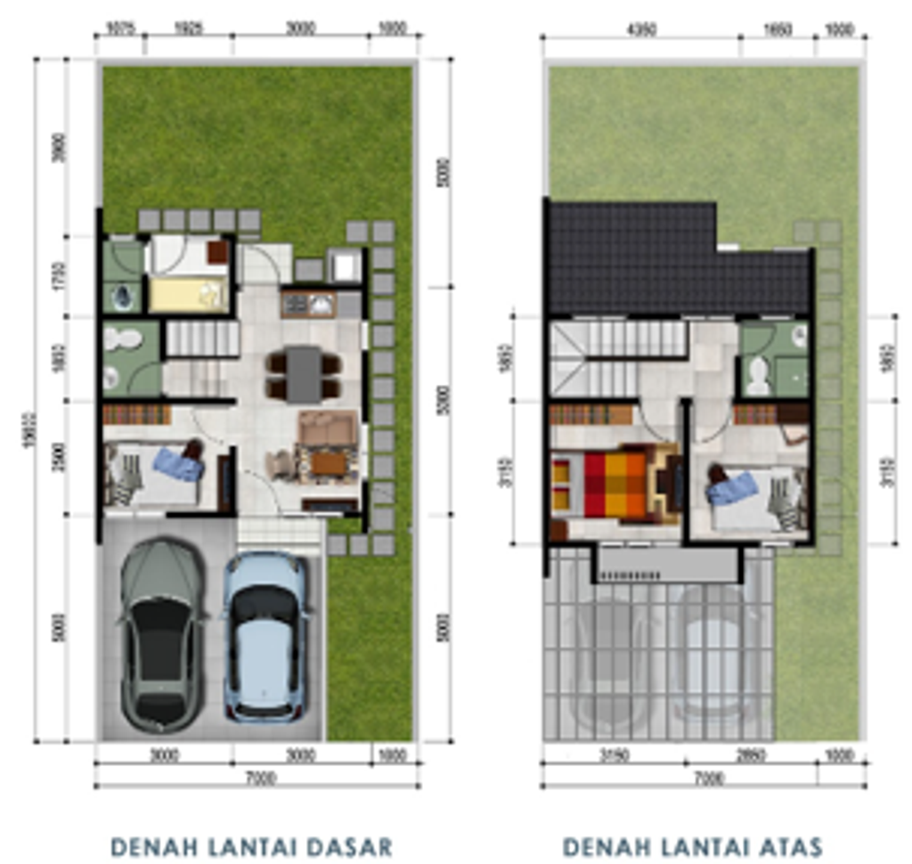 foto denah rumah tipe L7 irregular (Precast) perumahan Jakarta Garden City Shinano
