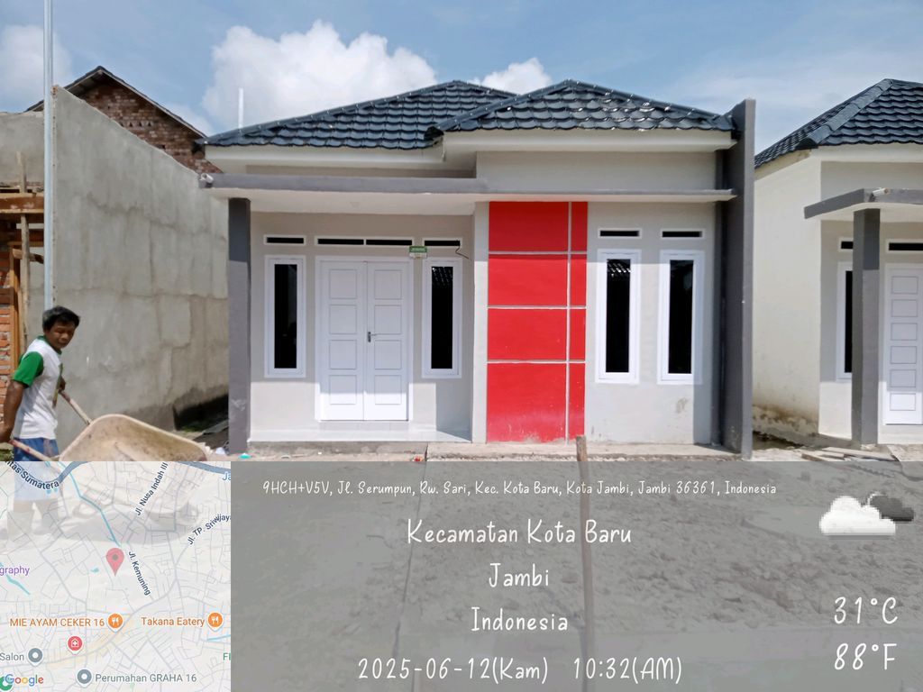foto tampak rumah tipe 36 perumahan SERUMPUN REGENCY