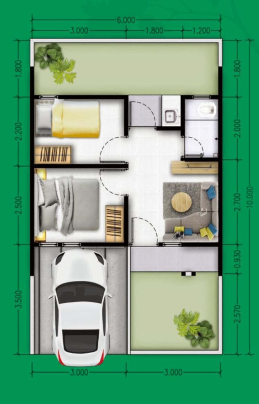 foto denah rumah tipe VENTURA perumahan Grand Sukatani Residence
