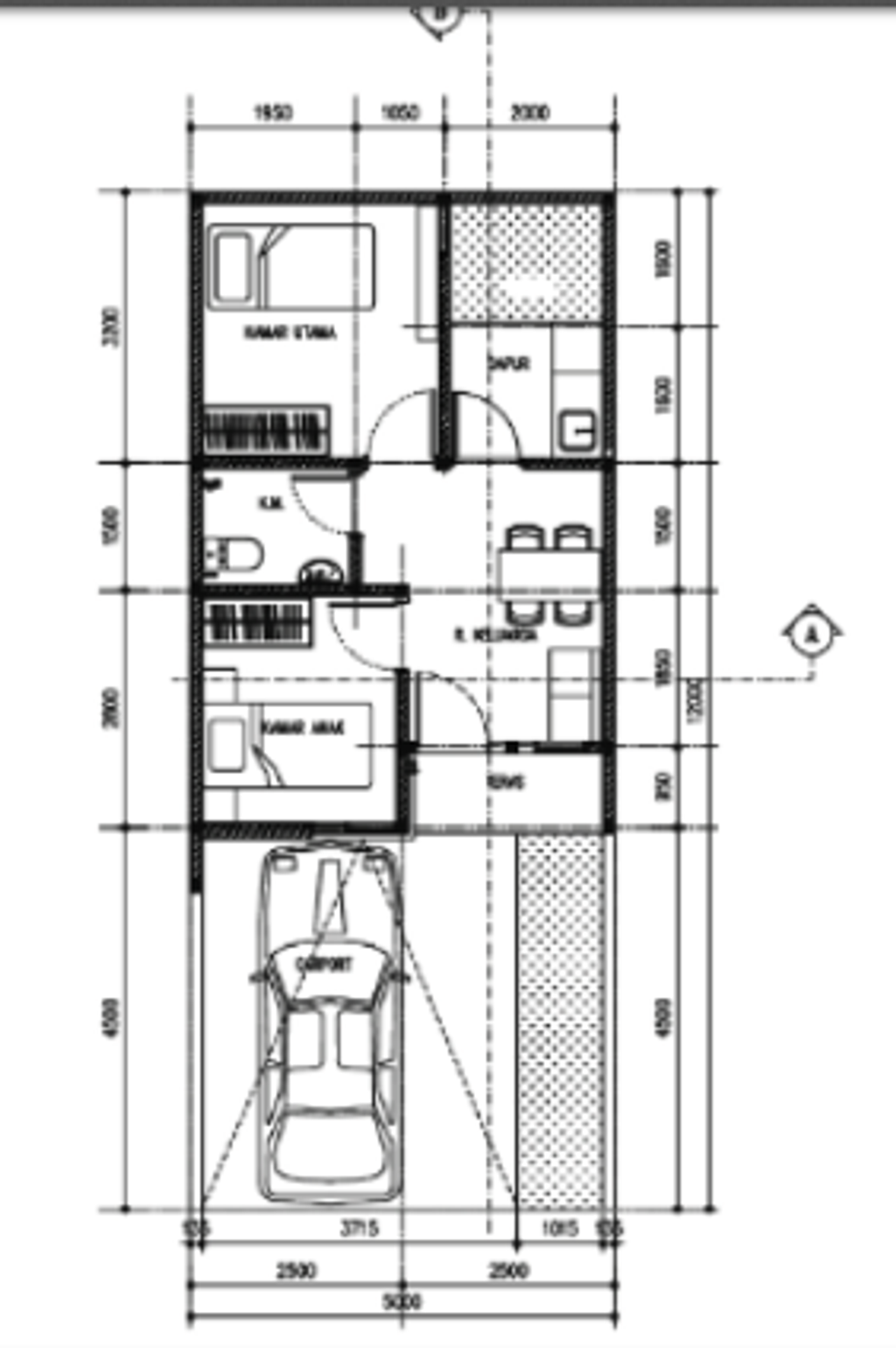 foto denah rumah tipe Crested perumahan PURI JAYA 22