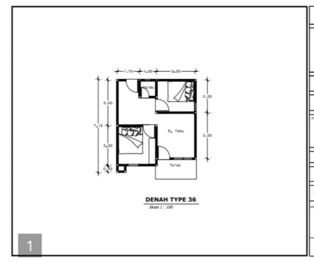 foto denah rumah tipe 36 perumahan KANDEH RESIDENCE 6