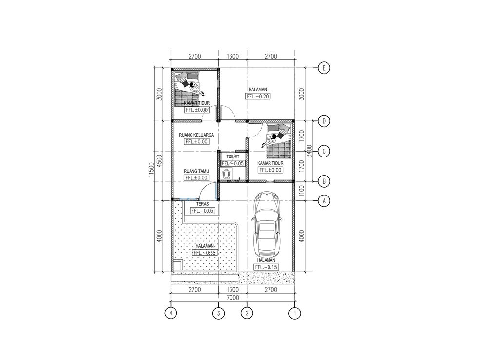 foto denah rumah tipe 7 X 11.5 perumahan KADAR MALIBELA RESIDENCE III