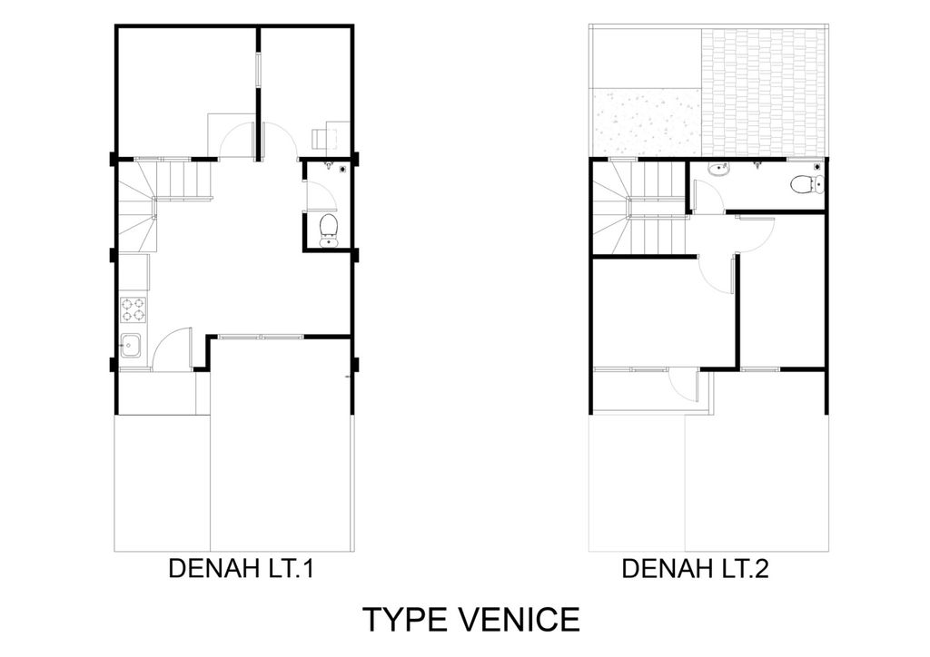 foto denah rumah tipe VENICE perumahan VICTORIASPRING