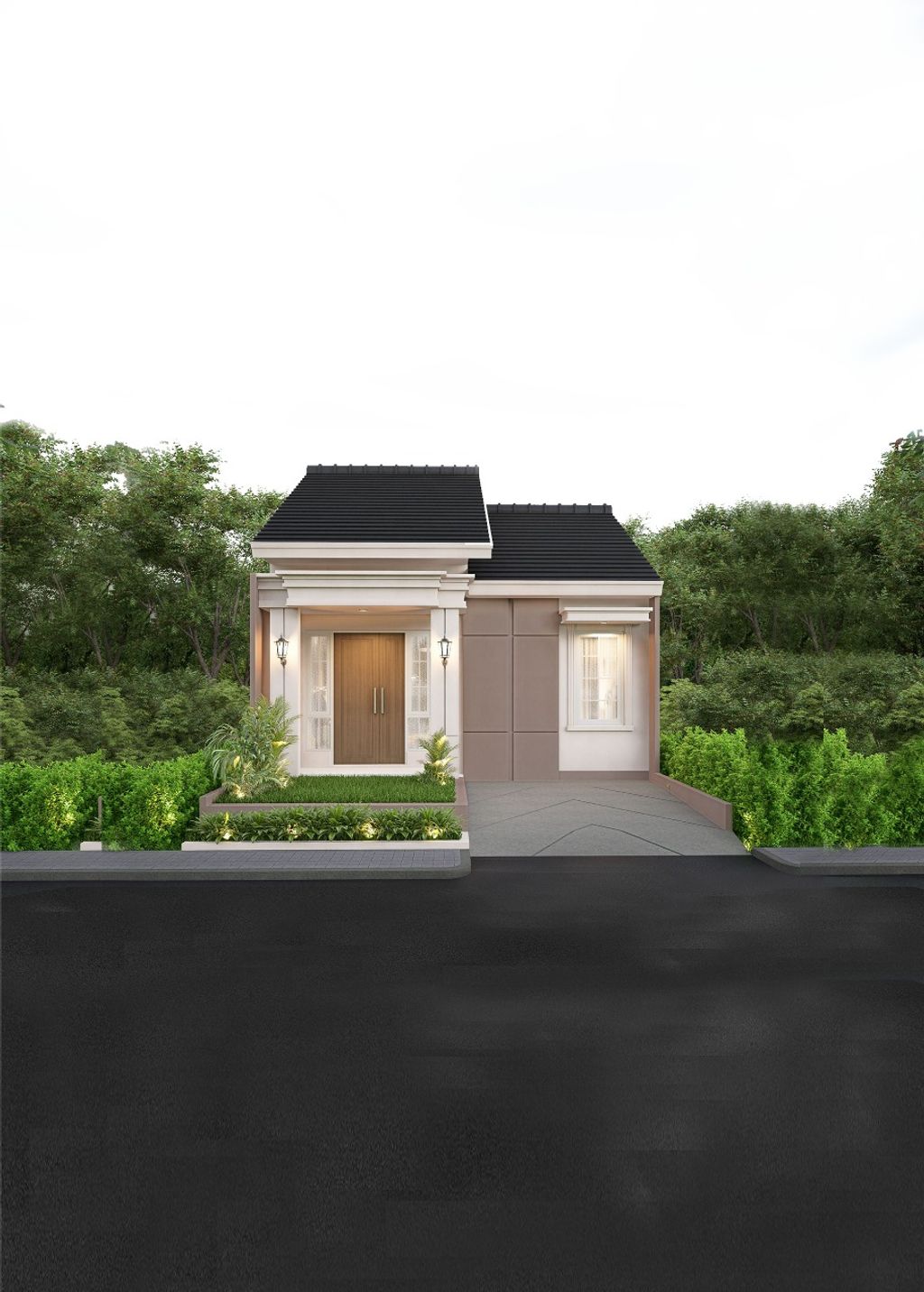 foto tampak rumah tipe 30/60 perumahan PONDOK BANTEN INDAH