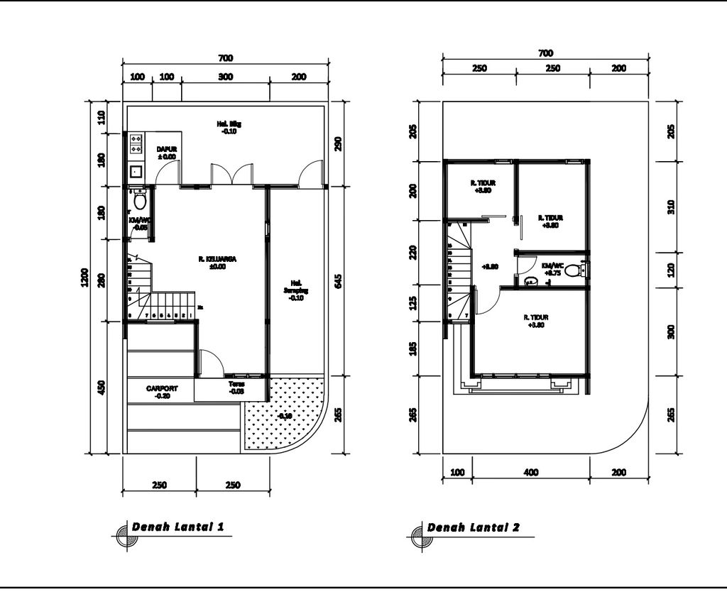 foto denah rumah tipe 63 New Compact HC Classic (3KT) (871) perumahan G-Land Arcadia Buahbatu