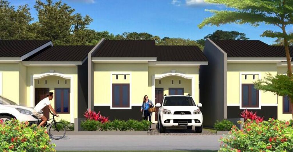 foto tampak rumah tipe 36 perumahan BARUGA HARMONI 2 TAHAP 2