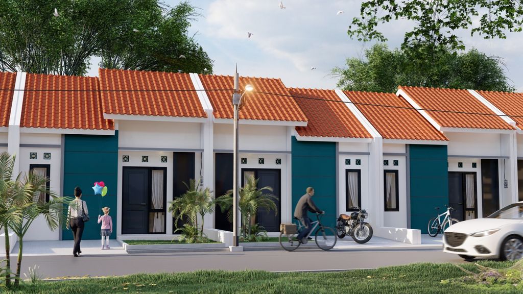 foto tampak rumah tipe 30/60 perumahan GRIYA AL KARIIM 2