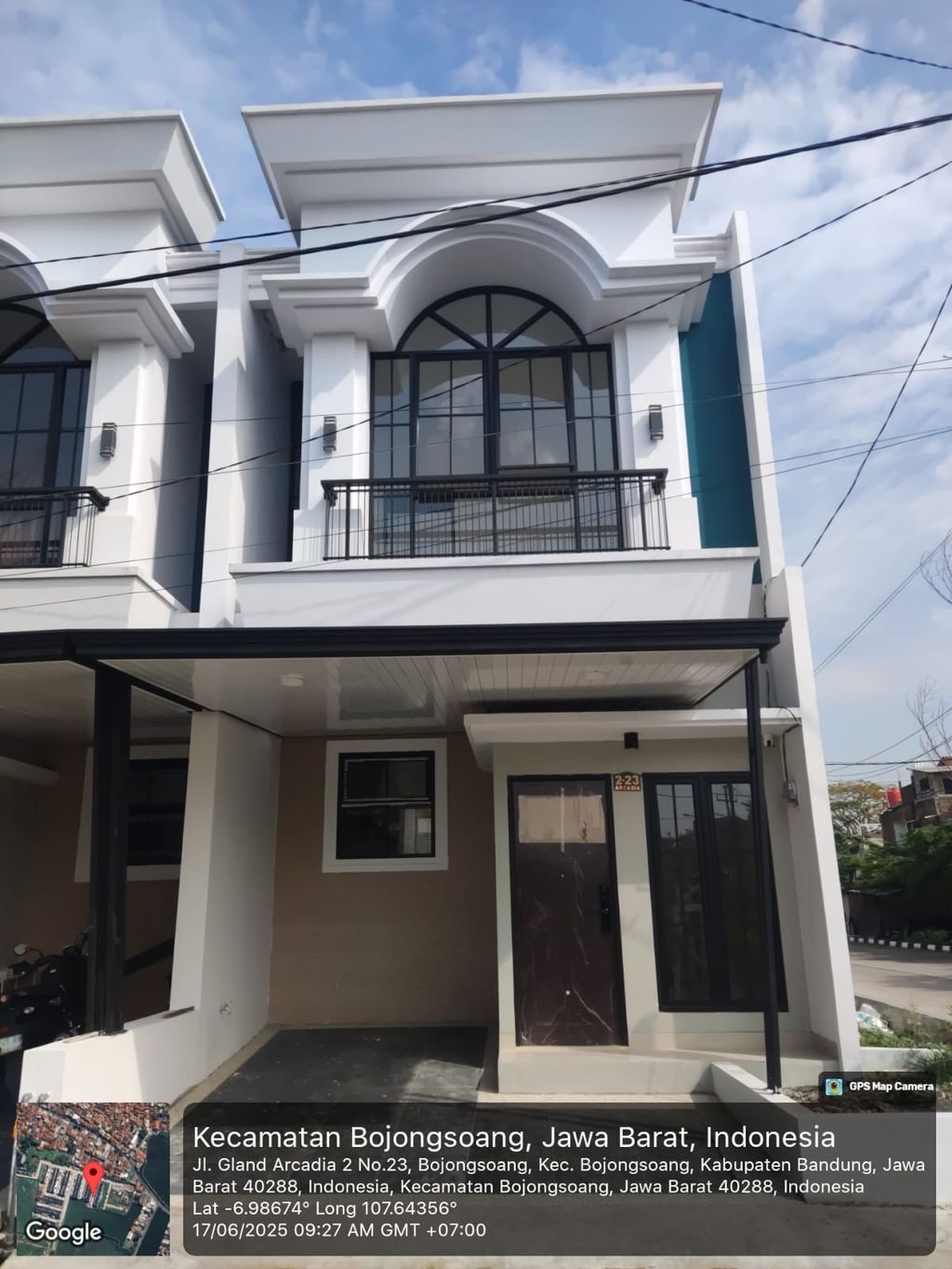foto tampak rumah tipe 63 New Compact HC Classic (3KT) (871) perumahan G-Land Arcadia Buahbatu