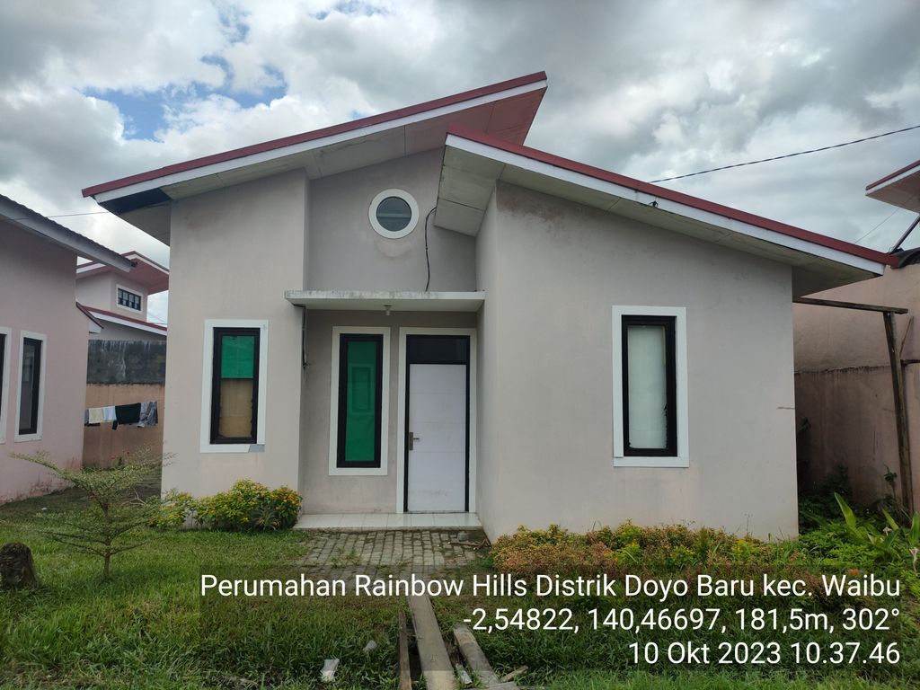 foto tampak rumah tipe 36 (subsidi baru) perumahan PERUMAHAN RAINBOW HILLS 1