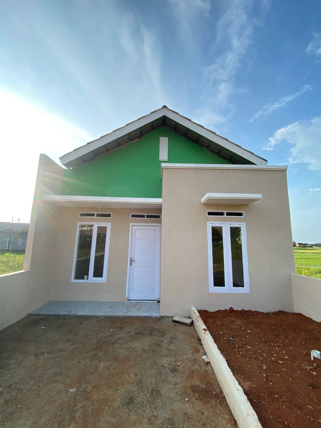 foto tampak rumah tipe Subsidi 36/72 perumahan PERUMAHAN GRIYA MELATI JATI MULYO