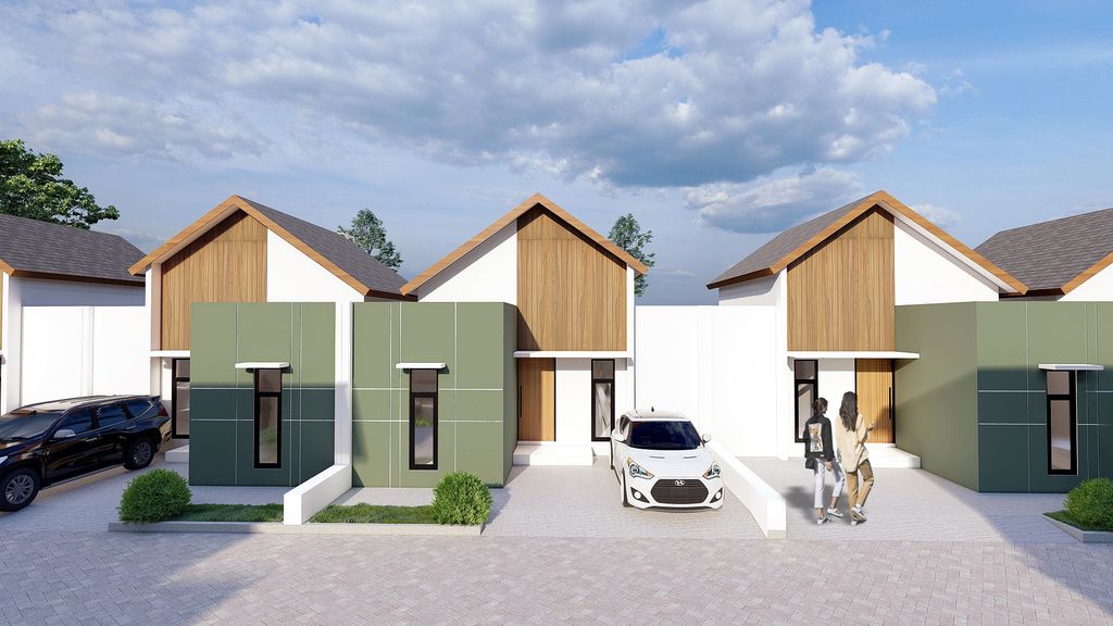 foto tampak rumah tipe 60 perumahan Citra Kurnia Residence