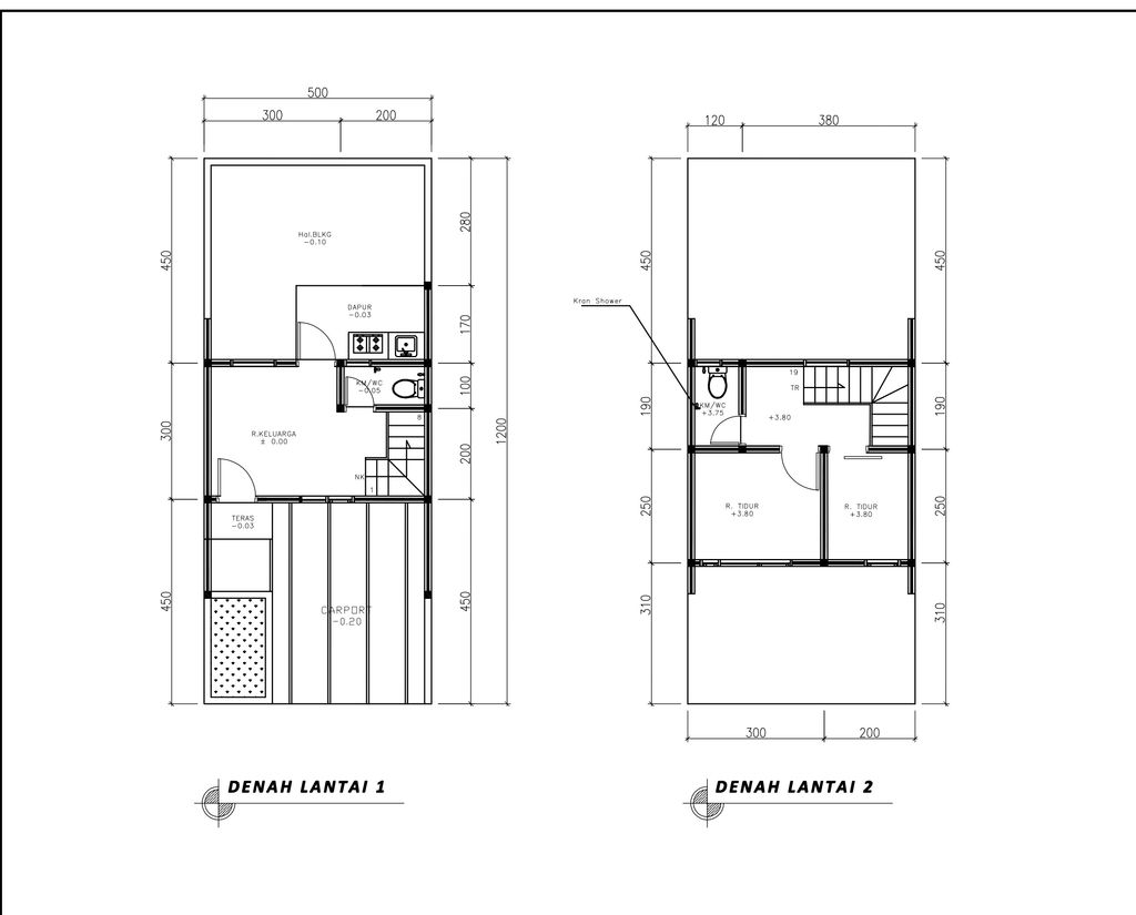 foto denah rumah tipe 38 Compact (2 kamar) (408) perumahan G-Land Canola Residence