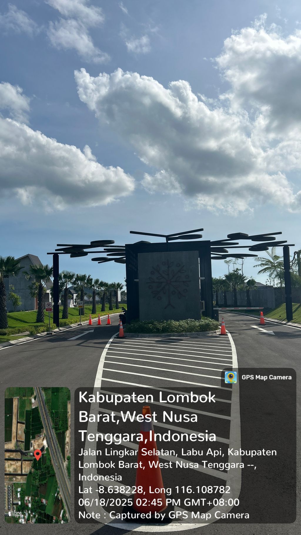 foto gerbang perumahan Living Asia (Cluster Maldives)