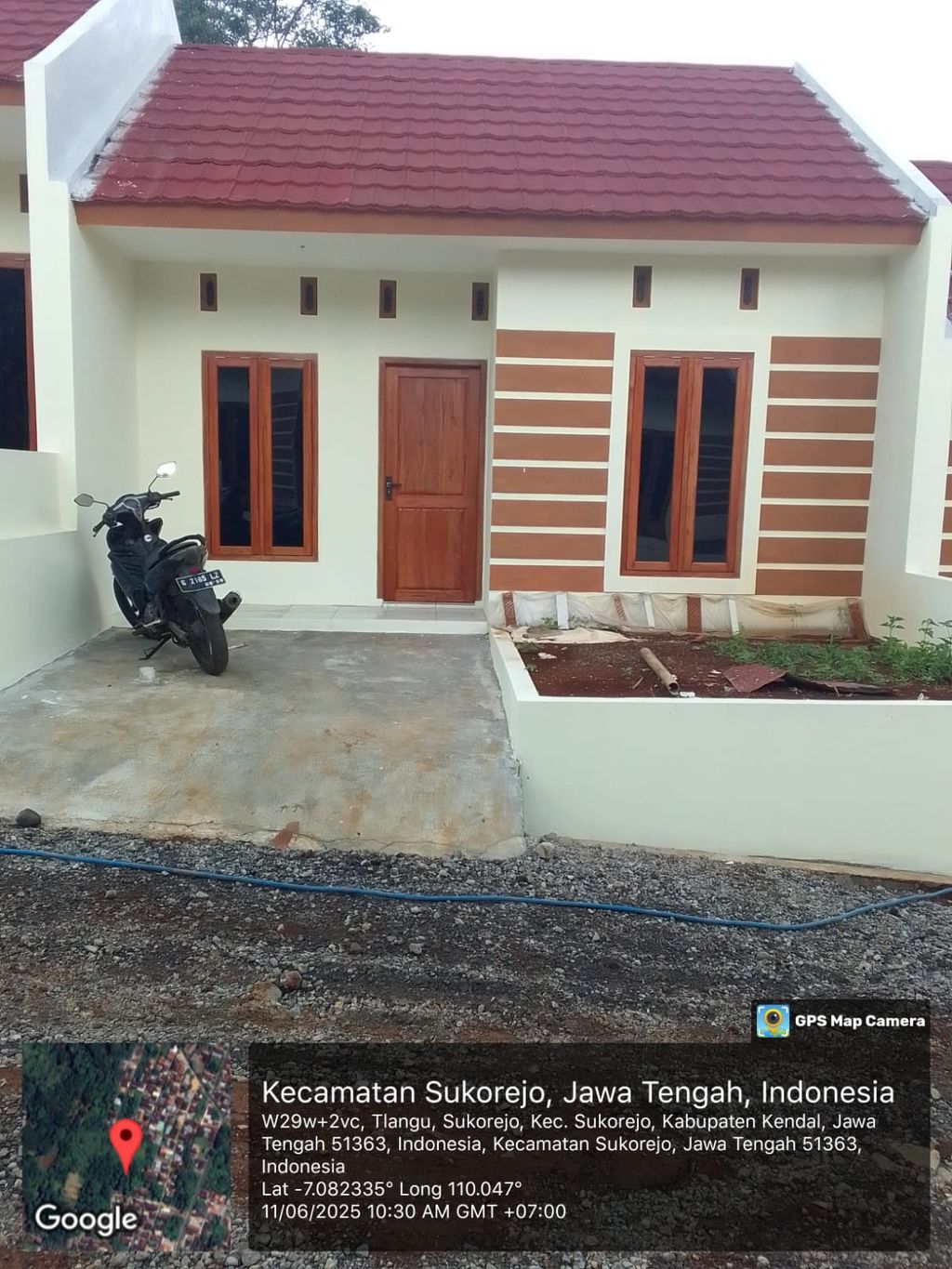 foto tampak rumah tipe 30/60 perumahan TELAGA UNGU VILLAGE