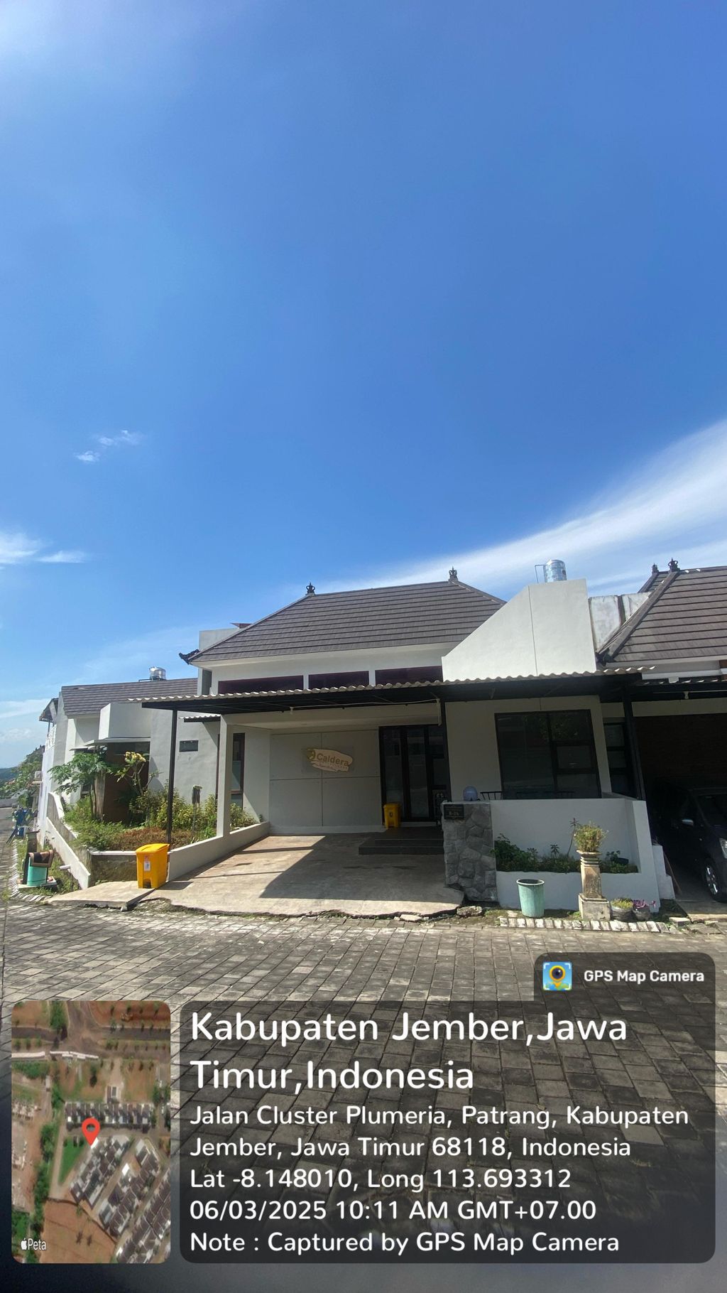 foto tampak rumah tipe PLUMERIA 70/192 perumahan BERNADY LAND SLAWU