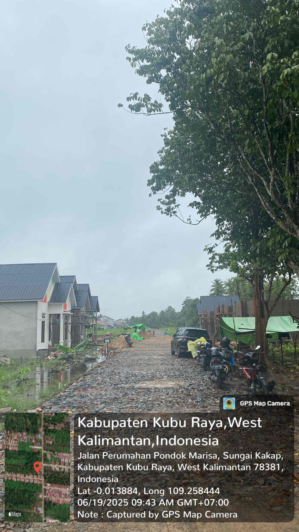 foto posisi tengah perumahan BORNEO CENDANA RESIDENCE