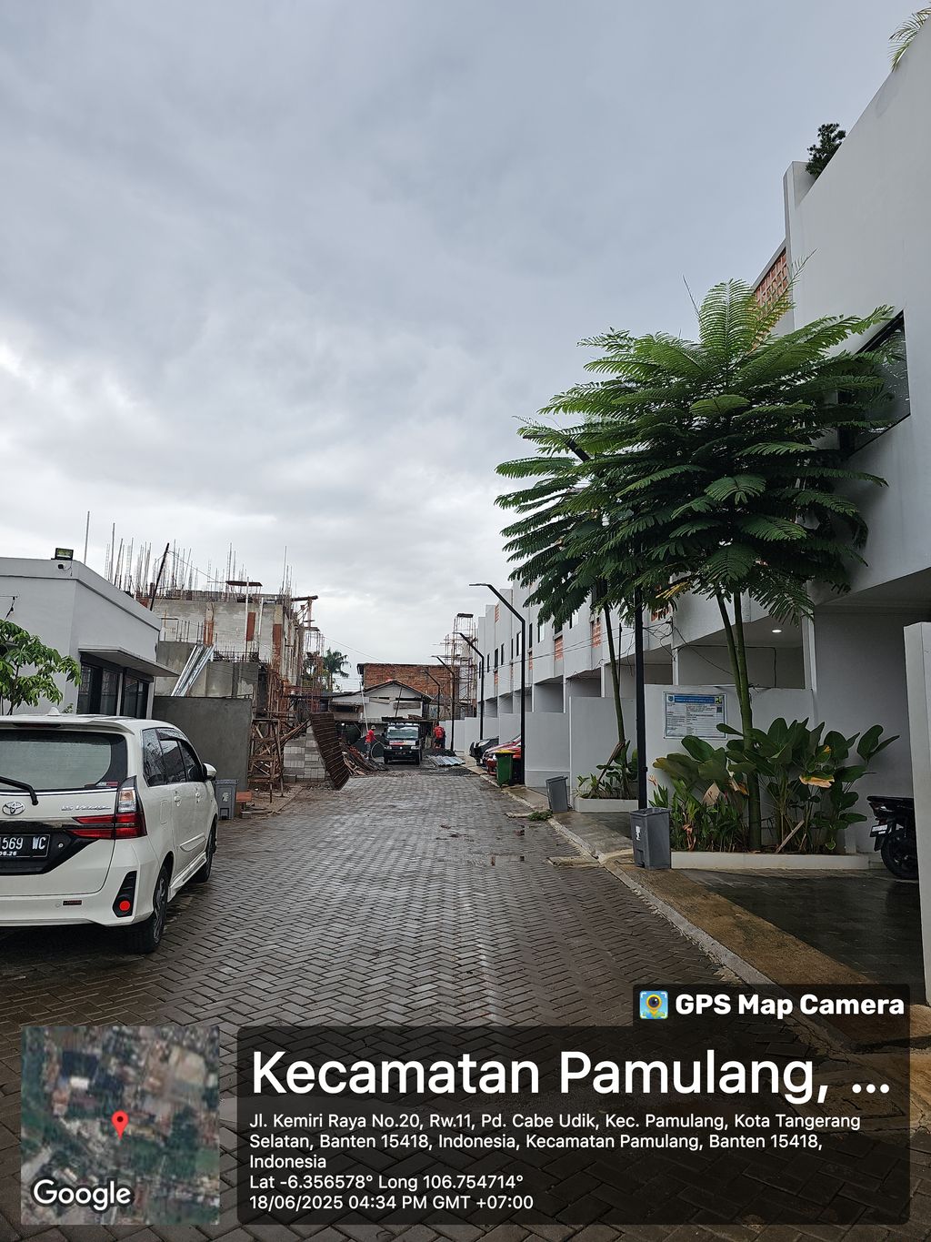 foto posisi tengah perumahan Samaya Pondok Cabe