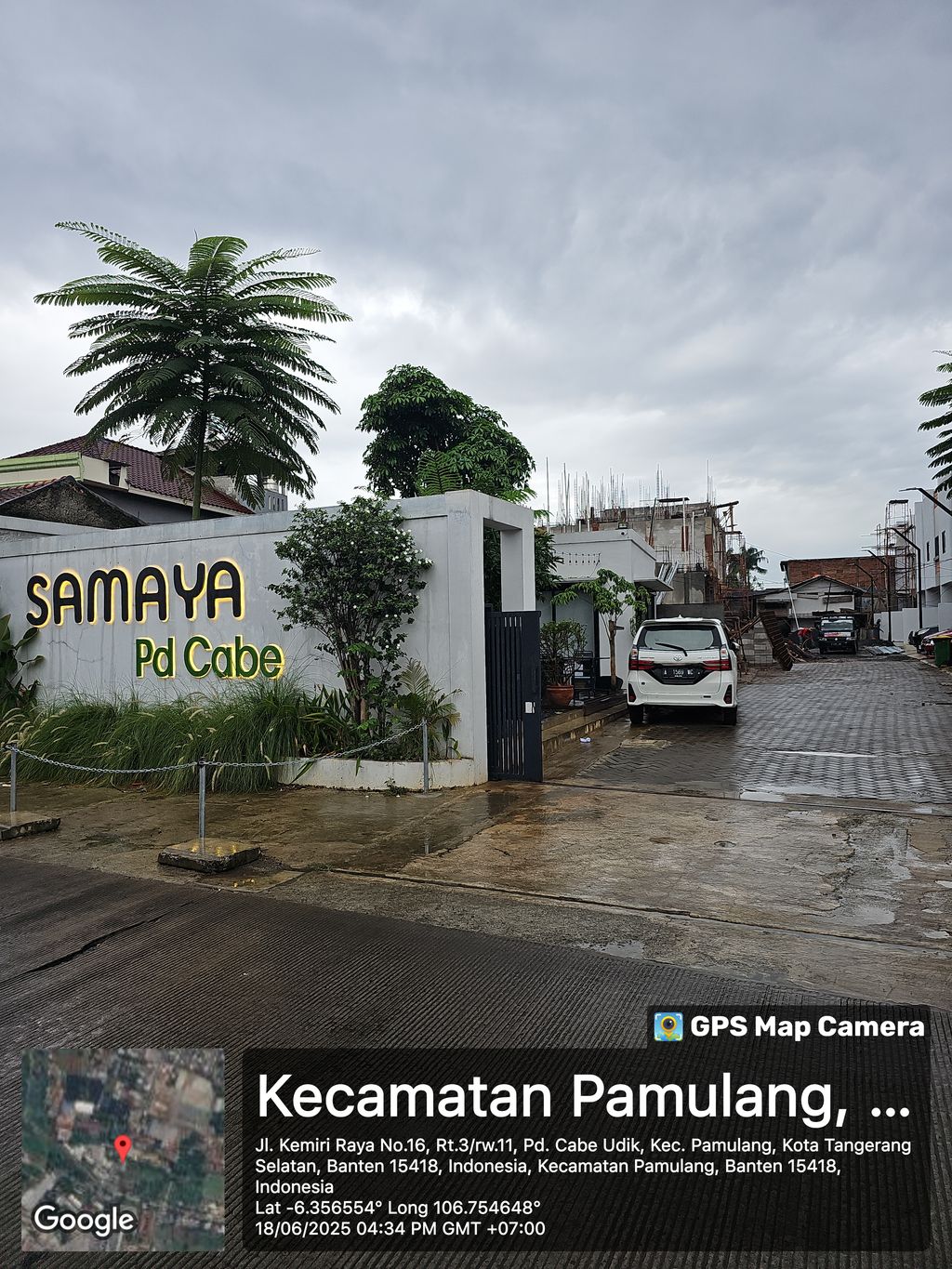 foto gerbang perumahan Samaya Pondok Cabe