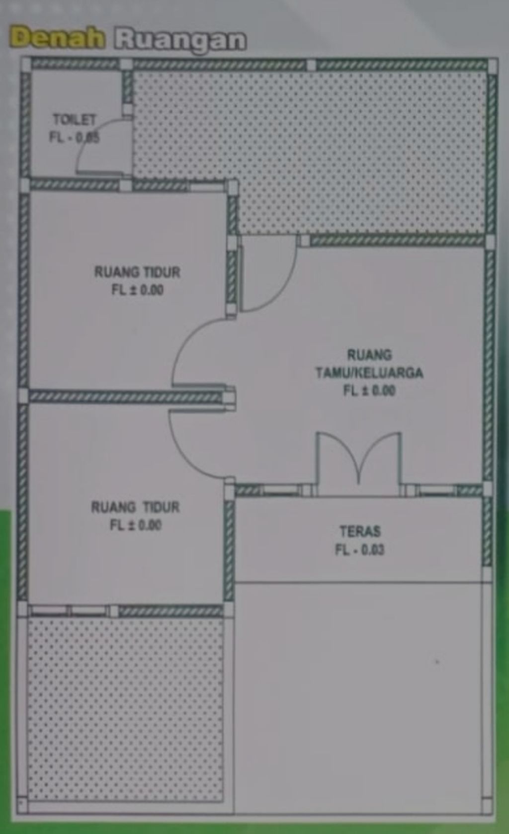 foto denah rumah tipe 30/60 perumahan Wilis Park Residence