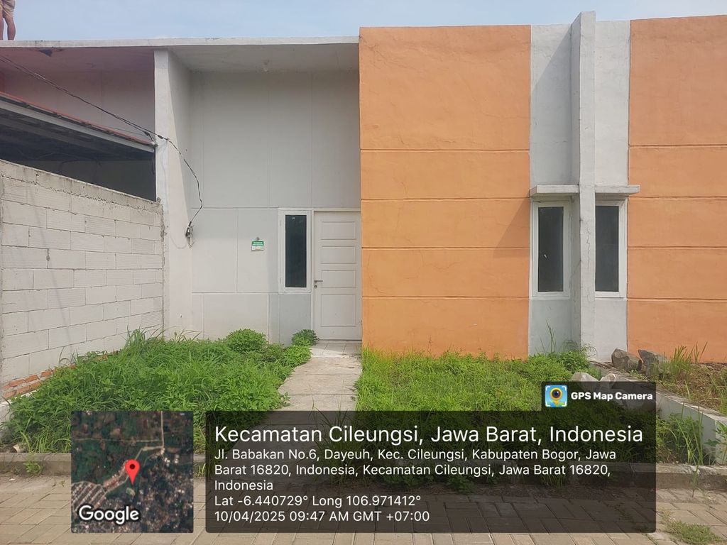 foto tampak rumah tipe 30/109. perumahan Gardenia 2 cileungsi