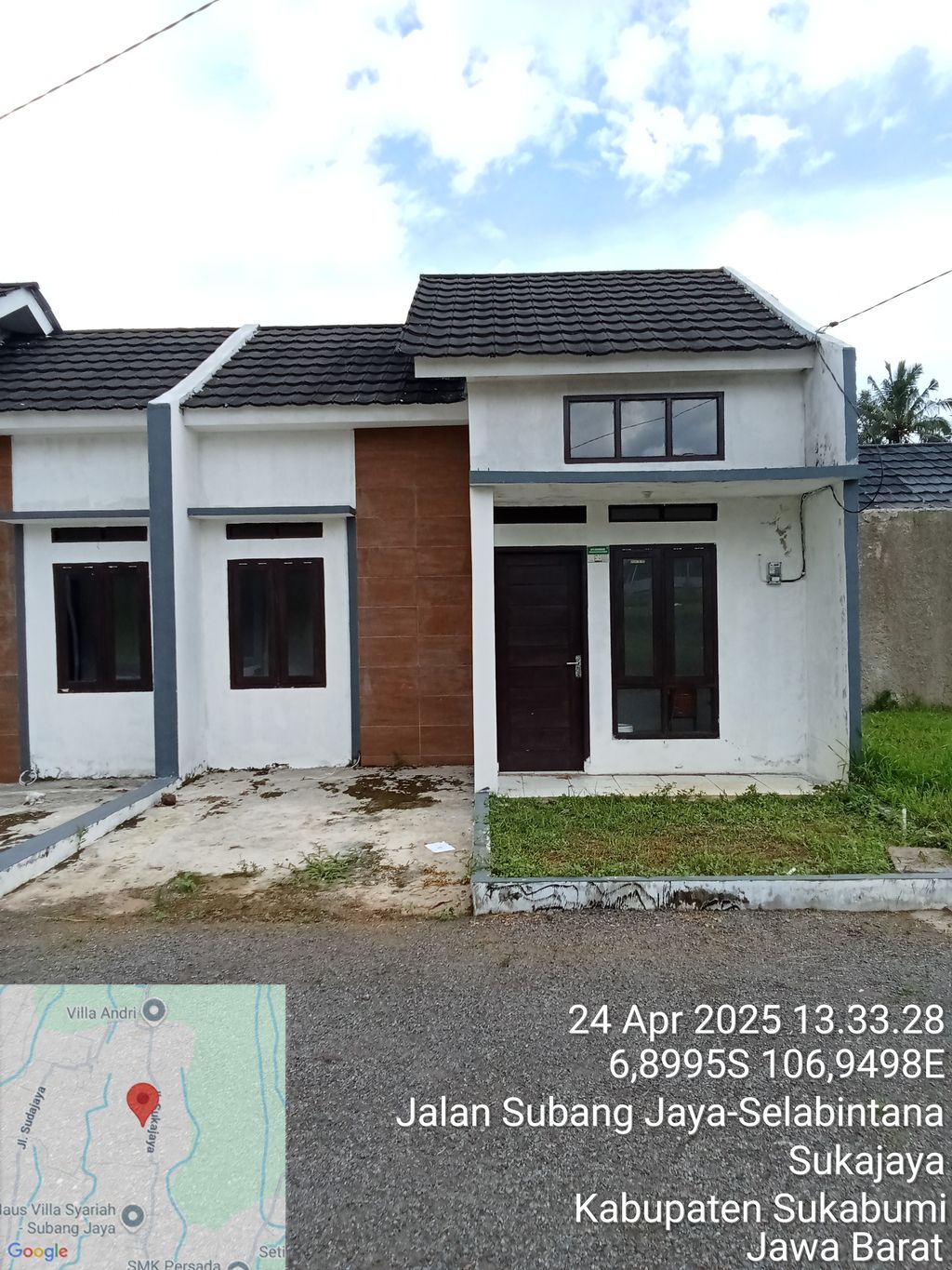 foto tampak rumah tipe 30/72 perumahan Alam Layung Indah