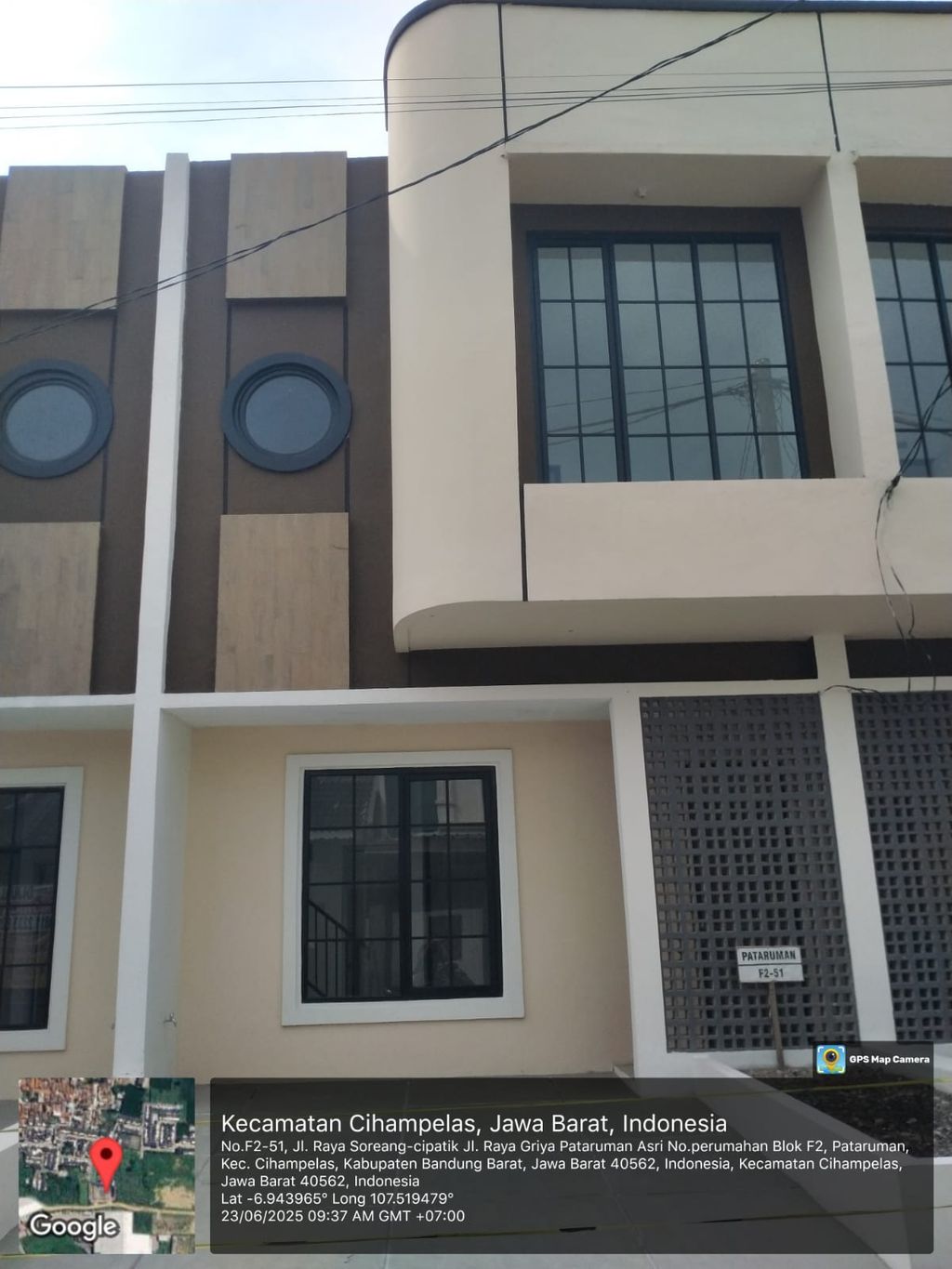 foto tampak rumah tipe 38 Compact High Ceiling (2KT) (408) perumahan Griya Pataruman Asri 3