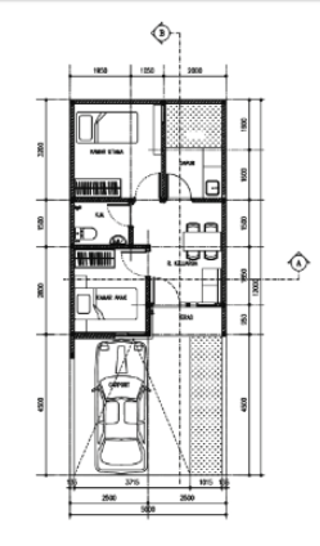 foto denah rumah tipe Crested perumahan PURI JAYA 22