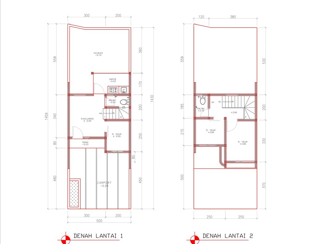 foto denah rumah tipe 43 Compact (3 kamar) (552) perumahan Cluster Beverly
