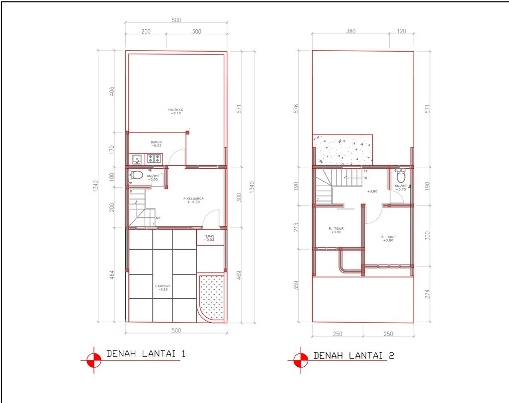 foto denah rumah tipe 38 Compact (2 kamar) (509) perumahan Cluster Beverly