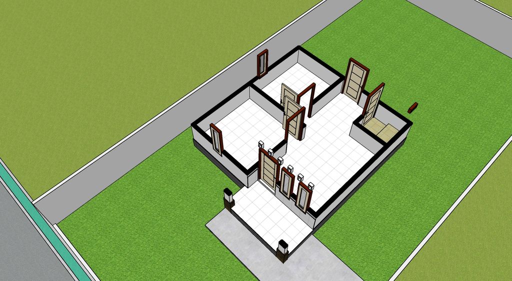 foto denah rumah tipe 36 perumahan GRIYA DAMAI SABARU